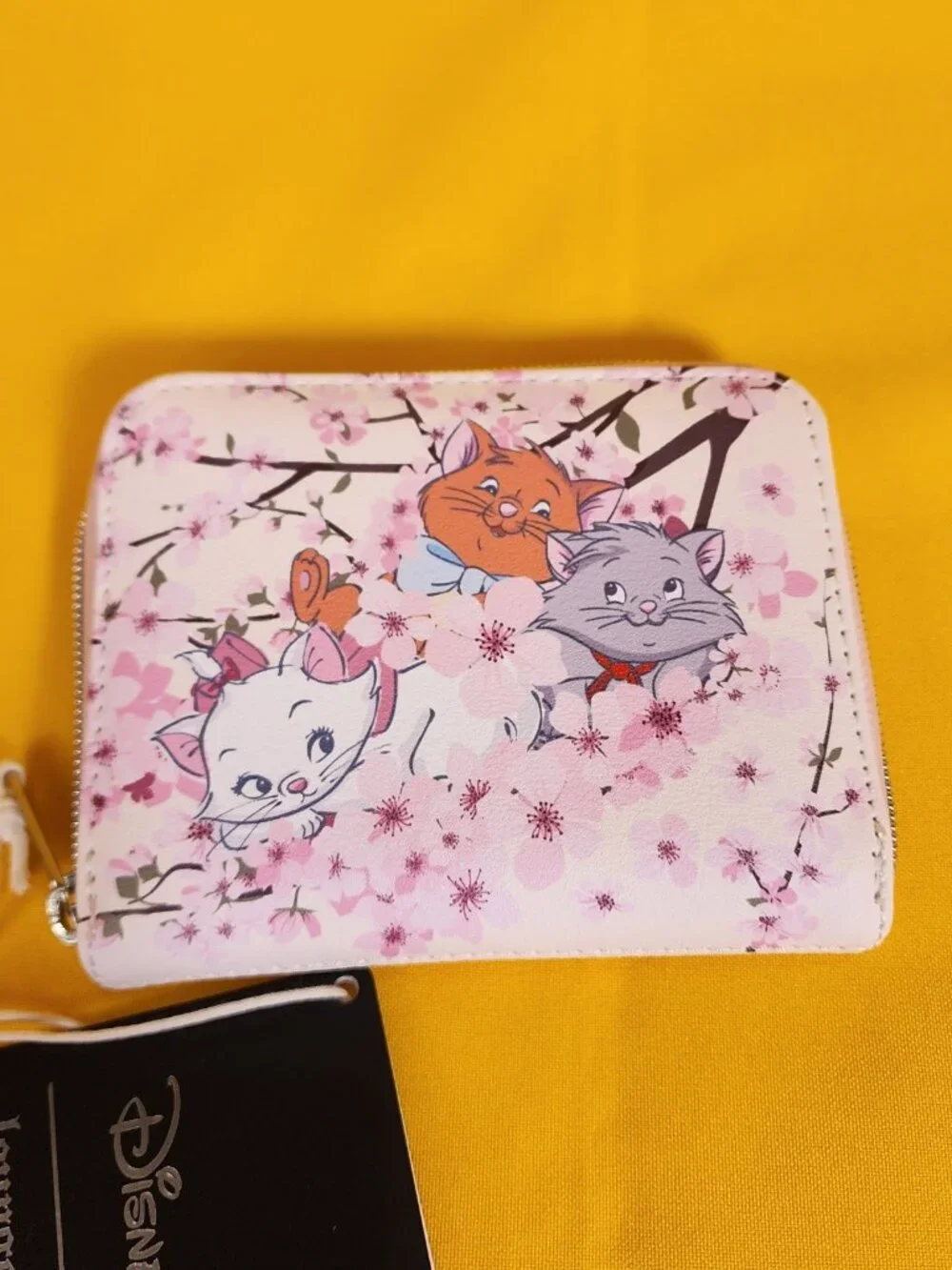 Loungefly Disney The Aristocats Kittens Cherry Blossom Marie Zip Wallet NEW